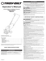 Troy-Bilt TBC57 User manual