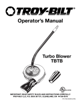 Troy-Bilt TBTB User manual