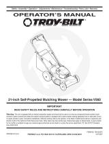 Troy-Bilt V560 User manual