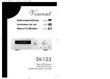 Vincent Audio SV-123 User manual