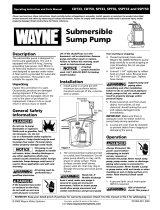 Wayne SPT33 User manual