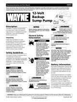 Wayne 352205-001 User manual