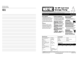 Wayne RPP50 User manual