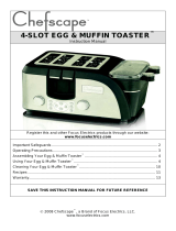 ChefScape 4-SLOT EGG & MUFFIN TOASTER User manual