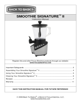 Back to Basics SMOOTHIE CLASSIC User manual