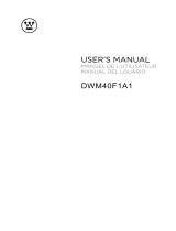 Westinghouse DWM40F1A1 User manual