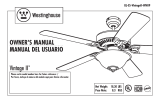 Westinghouse UL-ES-VintageII-WH09 User manual