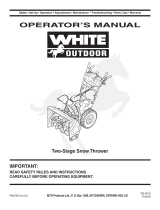 White Outdoor Two Stage Snow Blower User manual
