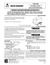 White Rodgers 668-501 Kwik-Sensor CAD Cell Relays User manual