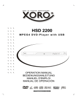 Xoro HSD 2200 User manual