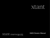 Xtant X603 User manual