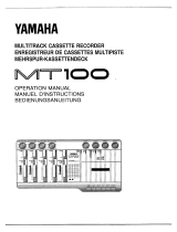 Yamaha MT100 Operating instructions