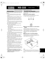 Yamaha NS-333 User manual