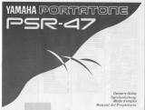 Yamaha PSR-47 User manual