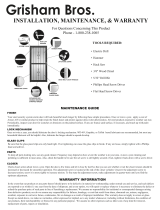 Grisham 30122 Installation guide