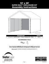 Shelter Logic ShelterLogic Max AP White Canopy Enclosure Kit Owner's manual