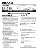 Broan QSE130BL Installation guide