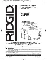 RIDGID WD4051 User manual