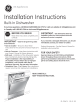 GE HDA3600HBB Installation guide