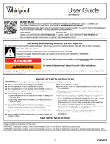 Whirlpool WDT720PADE User manual