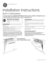 GE DDT575SMFES Installation guide