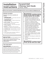 GE Profile JVW5361EJES Installation guide