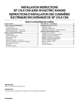 Whirlpool WEE760H0DH Installation guide