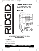 RIDGID WD7000 User manual