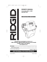 RIDGID WD3054 Installation guide