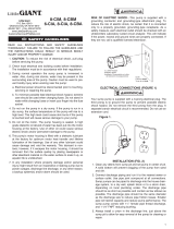 Little GIANT 8-CIM Operating instructions