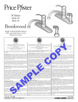 Black & Decker Price Pfister Brookwood 34-4AL User manual