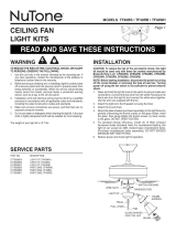 NuTone TF40BS Operating instructions
