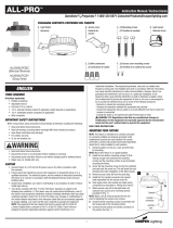 Cooper Lighting ALL-PRO AL2050LPCBZ User manual