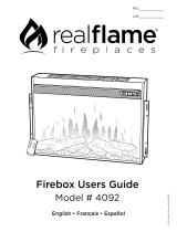 Real Flame 8020E-W Installation guide