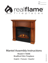 Real Flame 7600E-DM User guide