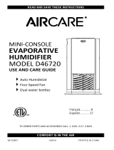 Aircare D46 720 User guide