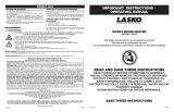 Lasko 5622 User manual