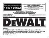 DeWalt DCS361B User manual
