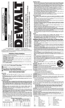 DeWalt DWC860W User manual