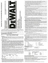 DeWalt D26453 Owner's manual