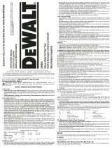 DeWalt DW660 User manual