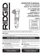 RIDGID R82236 User guide