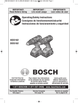 Bosch DDS182-02L User manual