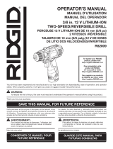 RIDGID ZRR92009 User guide