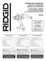 RIDGID ZRR86008K User guide