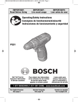 Bosch PS31-2A/BAT413A User manual