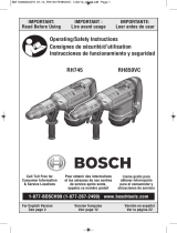 Bosch RH850VC User manual
