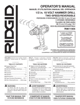 RIDGID R8600521K-AC840086-AC840086 User manual
