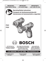 Bosch PS32BN User manual