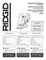 RIDGID 18V Orbital Jig Saw User manual